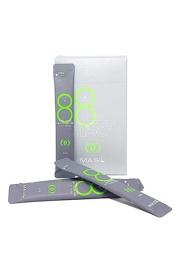 Masil Маска для волос восстанавливающая для ослабленных волос / 8 Seconds Salon Super Mild Hair Mask, 20 шт. х 8 мл KRISTALLER, бесцветный - фото 2