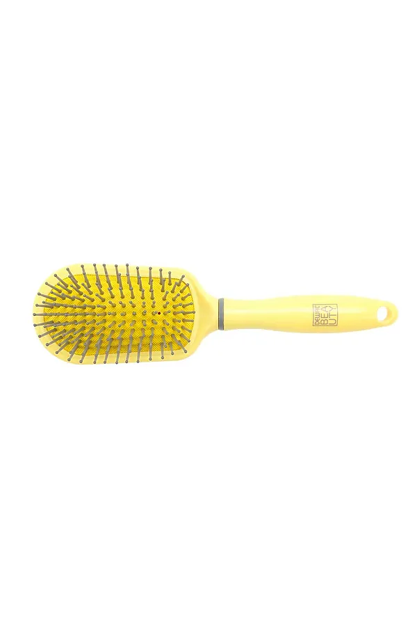 Dewal Beauty Щетка для волос массажная / Лимонный пудинг DBLP1, желтый KRISTALLER, лимонный пудинг - фото 2