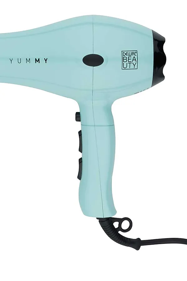 Dewal Beauty Фен для волос / Yummy Aqua HD1000-Aqua, 2000 Вт, зеленый KRISTALLER, зеленый - фото 2