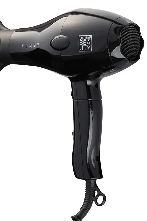 Dewal Beauty Фен для волос / Yummy Aqua HD1000-Black, 2000 Вт, черный KRISTALLER, черный - фото 2