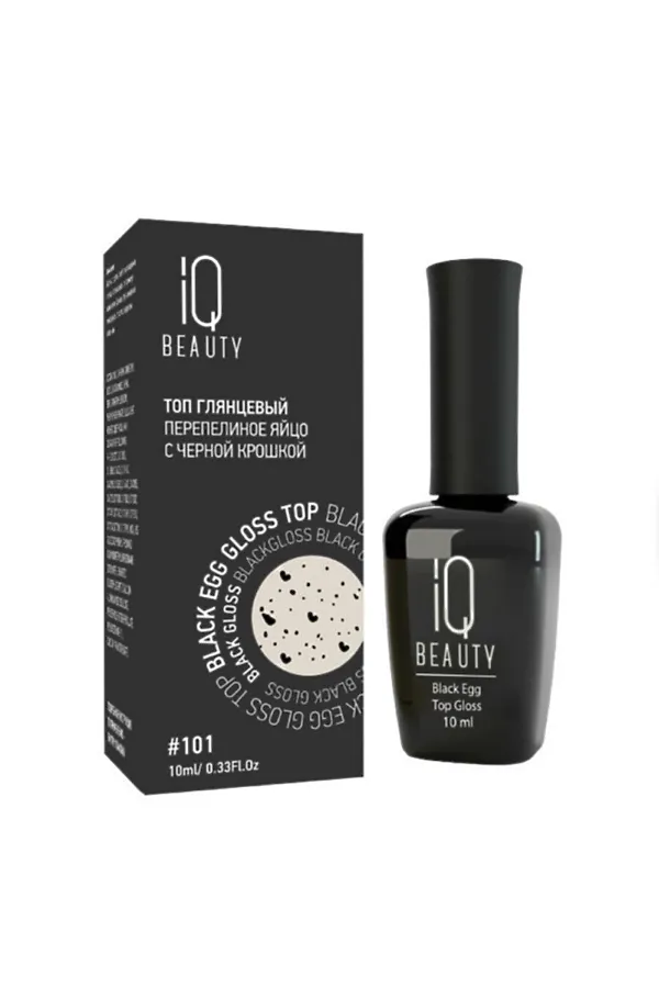 IQ Beauty Глянцевый топ перепелиное яйцо / Black Egg Gloss, 10 мл KRISTALLER, перепелиное яйцо - фото 2