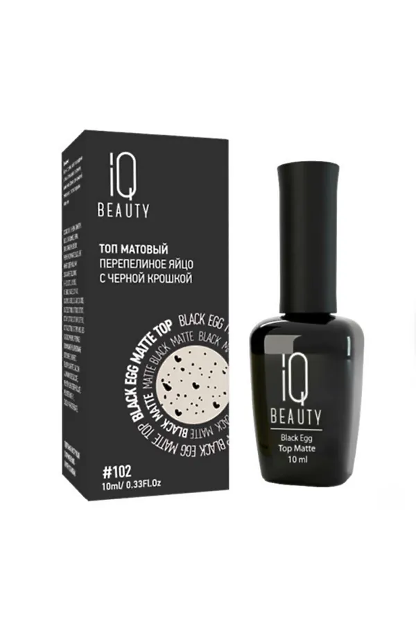 IQ Beauty Матовый топ перепелиное яйцо /  Black Egg Matt, 10 мл KRISTALLER, перепелиное яйцо - фото 2