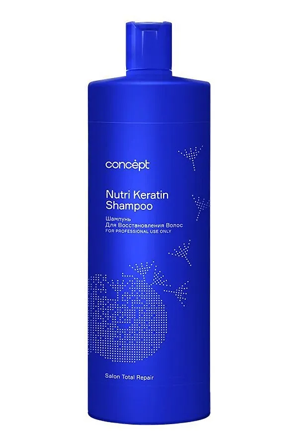 Сoncept Шампунь для восстановления волос / Salon Total Repair Nutri keratin Shampoo, 1000 мл KRISTALLER, бесцветный - фото 2