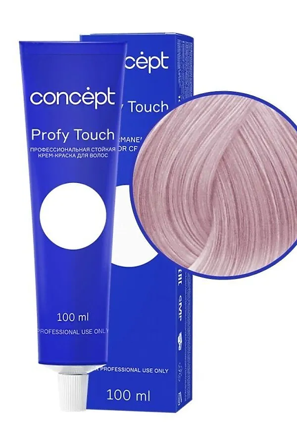 Concept Profy Touch 10.65 Профессиональный крем-краситель для волос, очень светлый фиолетово-красный, 100 мл KRISTALLER, очень светлый фиолетово-красный - фото 2