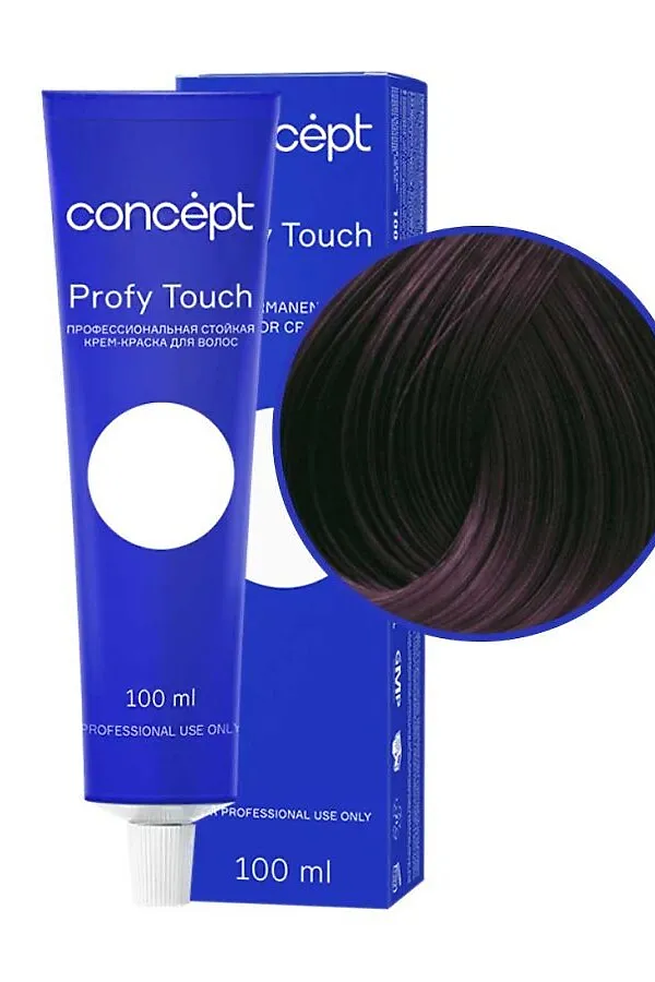 Concept Profy Touch 4.6 Профессиональный крем-краситель для волос, берлинская лазурь, 100 мл KRISTALLER, берлинская лазурь - фото 2