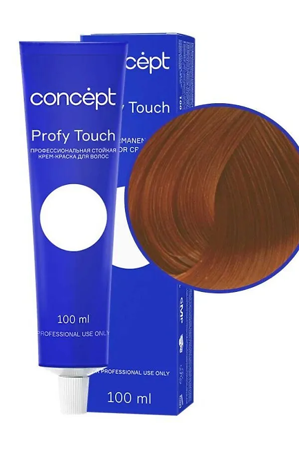 Concept Profy Touch 8.4 Профессиональный крем-краситель для волос, светло-медный блондин, 100 мл KRISTALLER, светло-медный блондин - фото 2