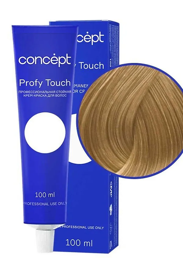 Concept Profy Touch 9.00 Профессиональный крем-краситель для волос, интенсивный светлый блондин, 100 мл KRISTALLER, интенсивный светлый блондин - фото 2