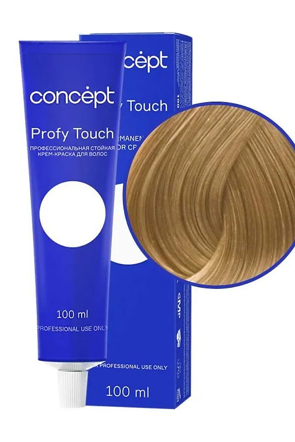 Concept Profy Touch 9.37 Профессиональный крем-краситель для волос, светло-песочный блондин, 100 мл KRISTALLER, светло-песочный блондин - фото 2