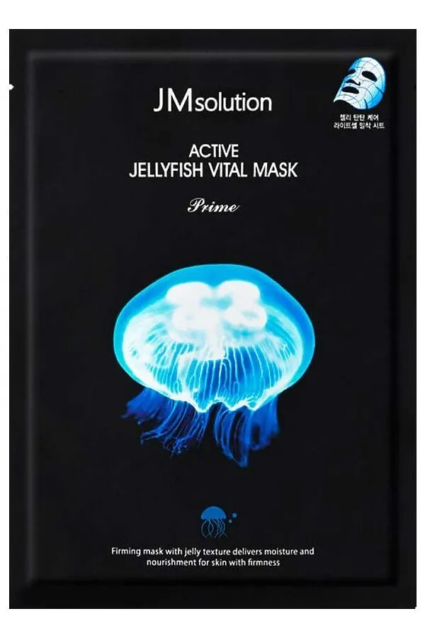 JMsolution Тканевая маска для лица с экстрактом медузы / Active Jellyfish Vital Mask Prime, 33 мл KRISTALLER, медуза - фото 2
