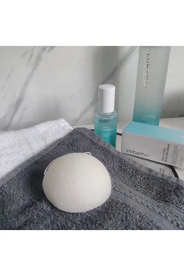 VVbetter Конжаковый спонж для лица / Konjac Sponge KRISTALLER, бежевый - фото 2