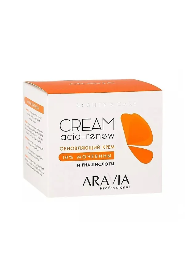 Aravia Обновляющий крем с PHA-кислотами и мочевиной (10%) / Acid-Renew Cream, 550 мл KRISTALLER, белый - фото 2