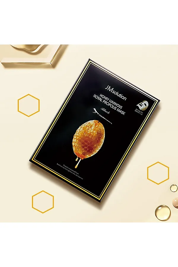 JMsolution Восстанавливающая тканевая маска с прополисом / Honey Luminous, 30 мл KRISTALLER, прополис - фото 2