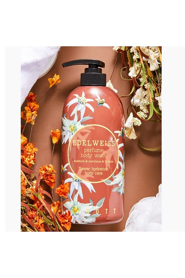 Jigott Гель для душа с экстрактом эдельвейса / Edelweiss Perfume Body Wash, 750 мл KRISTALLER, эдельвейс - фото 2