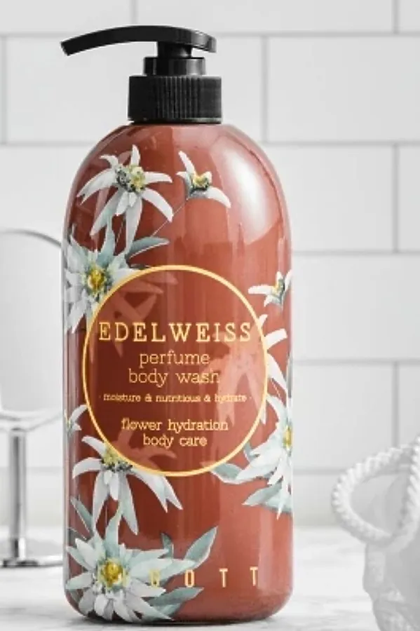 Jigott Гель для душа с экстрактом эдельвейса / Edelweiss Perfume Body Wash, 750 мл KRISTALLER, эдельвейс - фото 2