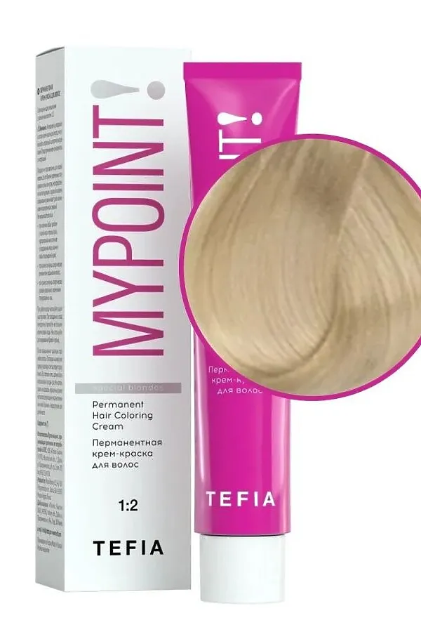 TEFIA Mypoint Special Blondes 100 Перманентная крем-краска для волос / Натуральный блондин, 60 мл KRISTALLER, натуральный блондин - фото 2