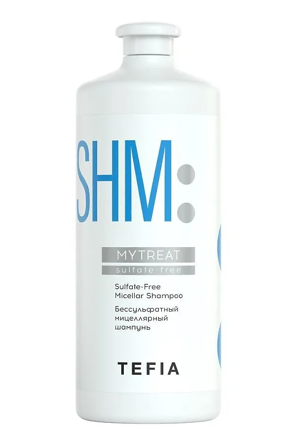 TEFIA Mytreat Беcсульфатный мицеллярный шампунь / Sulfate-Free Micellar Shampoo, 1000 мл KRISTALLER, белый - фото 2