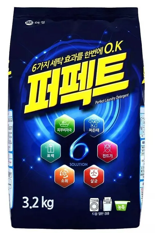 Kerasys Стиральный порошок для цветного и белого белья / Перфект Мульти Солюшн, 3,2 кг KRISTALLER, белый - фото 2