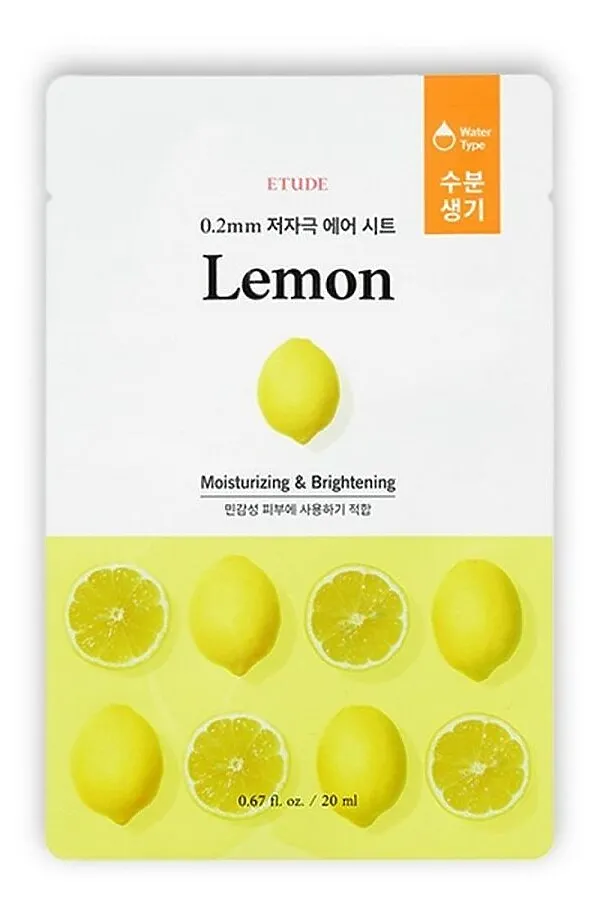 Etude Тканевая маска с экстрактом лимона / 0.2 Therapy Air Mask Lemon, 20 мл KRISTALLER, белый - фото 2