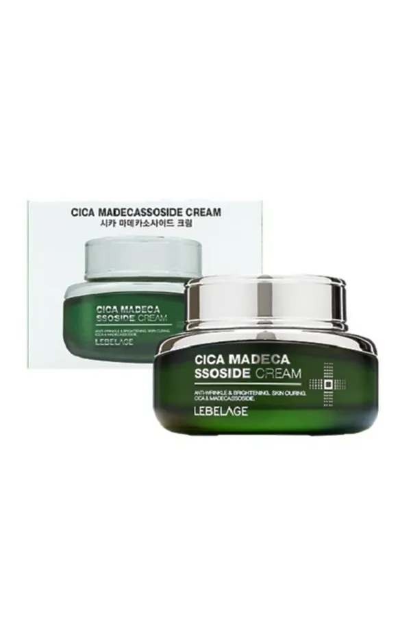 Lebelage Успокаивающий крем с центеллой / Cica Madecassoside Cream, 55 мл KRISTALLER, зеленый - фото 2