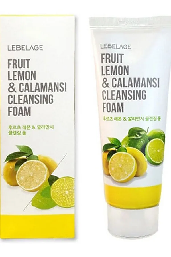 Lebelage Очищающая пенка с лимоном и экстрактом каламанси / Fruit Lemon & Calamansi Cleansing Foam, 100 мл KRISTALLER, белый - фото 2