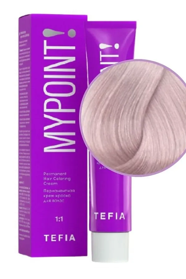 TEFIA Mypoint 9.7 Гель-краска для волос тон в тон / Очень светлый блондин фиолетовый, безаммиачная, 60 мл KRISTALLER, очень светлый блондин фиолетовый, безаммиачная - фото 2