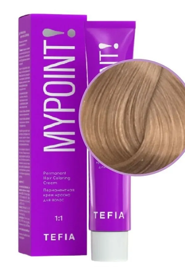 TEFIA Mypoint 9.8 Гель-краска для волос тон в тон / Очень светлый блондин коричневый, безаммиачная, 60 мл KRISTALLER, очень светлый блондин коричневый, безаммиачная - фото 2