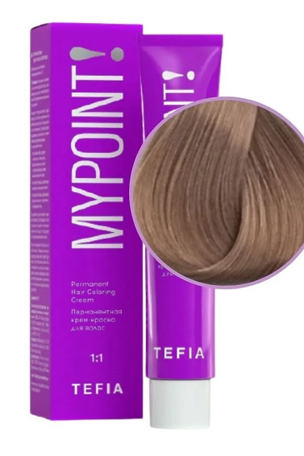 TEFIA Mypoint 8.87 Гель-краска для волос тон в тон / Светлый блондин коричнево-фиолетовый, безаммиачная, 60 мл KRISTALLER, светлый блондин коричнево-фиолетовый, безаммиачная - фото 2
