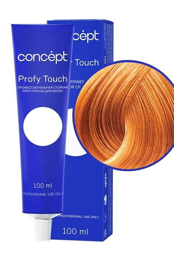 Concept Profy Touch 10.43 Профессиональный крем-краситель для волос, очень светлый персиковый блондин, 100 мл KRISTALLER, очень светлый персиковый блондин - фото 2