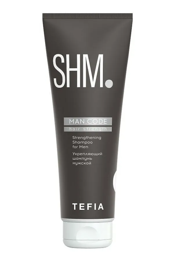 Tefia Man.Code Шампунь для волос мужской укрепляющий / Strengthening Shampoo for Men, 285 мл KRISTALLER, серый - фото 2
