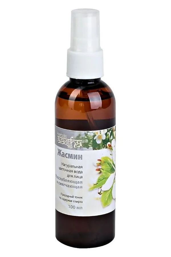 Aasha Herbals Натуральная цветочная вода / Жасмин, 100 мл KRISTALLER, жасмин - фото 2