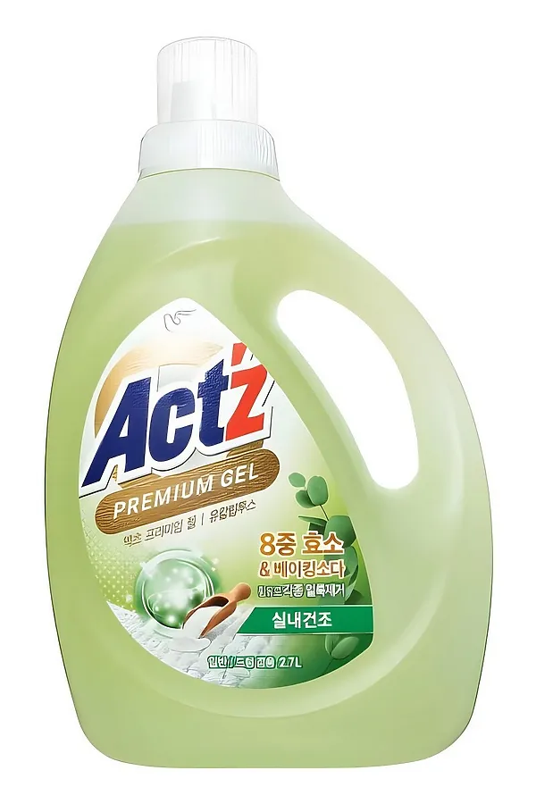 PIGEON Концентрированный гель для стирки с ароматом эвкалипта / Act'z Premium Gel, 2700 мл KRISTALLER, зеленый - фото 2