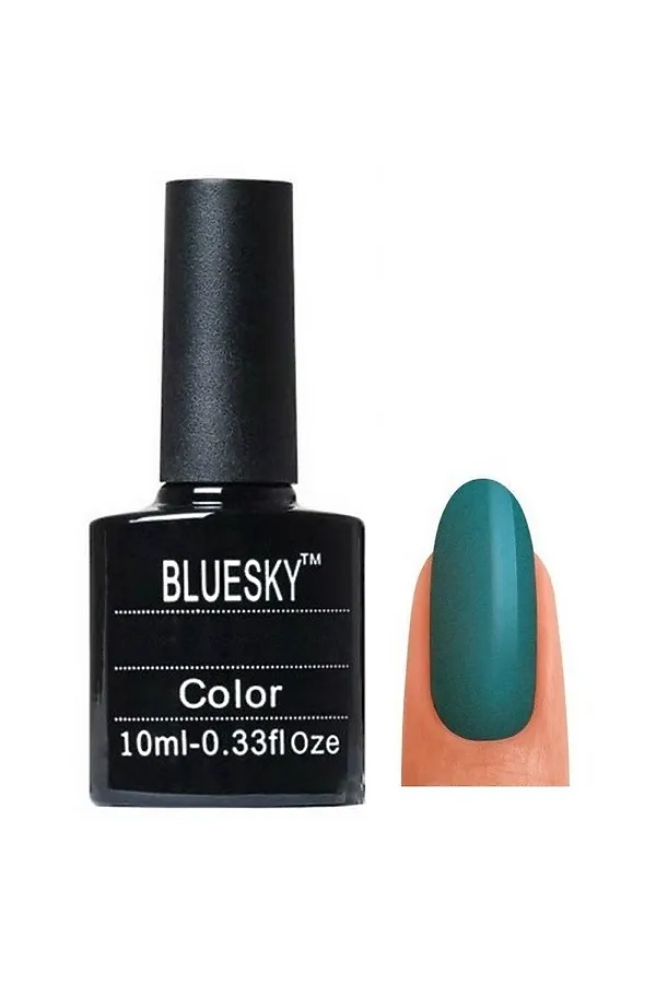 Bluesky Гель-лак для ногтей 190 SU, бирюзово-синий, 10 мл KRISTALLER, 190 su, бирюзово-синий - фото 2