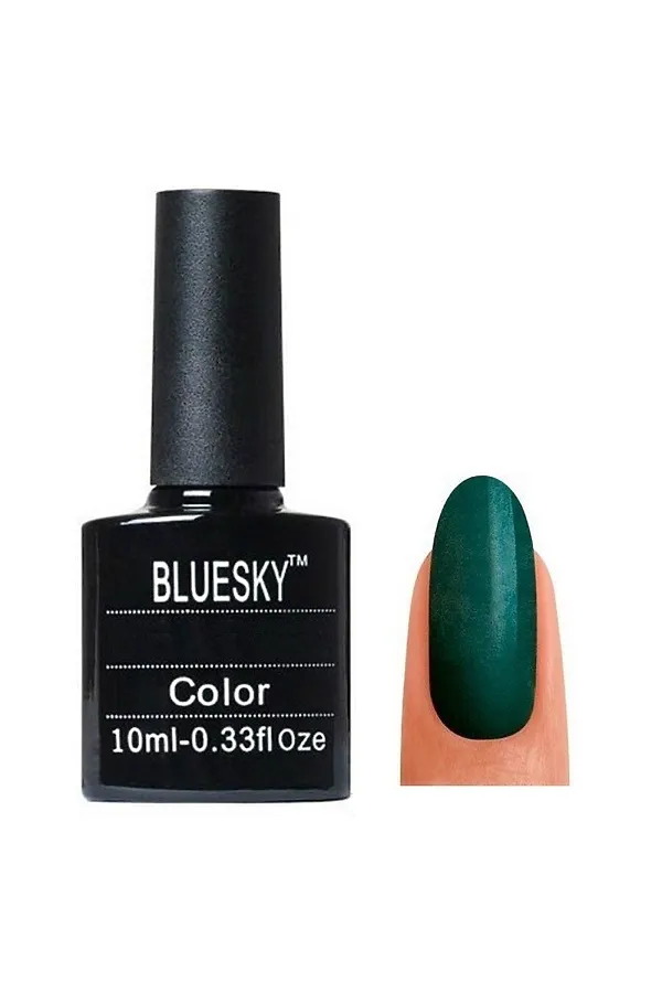 Bluesky Гель-лак для ногтей 193 SU, тёмно-зеленый, 10 мл KRISTALLER, 193 su, тёмно-зеленый - фото 2