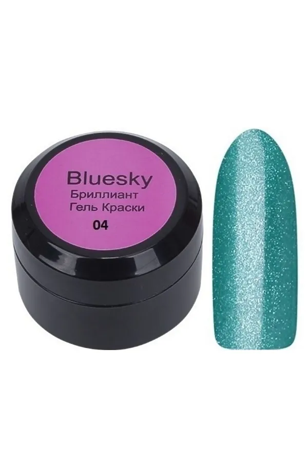 Bluesky Гель-краска для ногтей / Brilliant 04BR, изумрудный, 8 мл KRISTALLER, 04br, изумрудный - фото 2