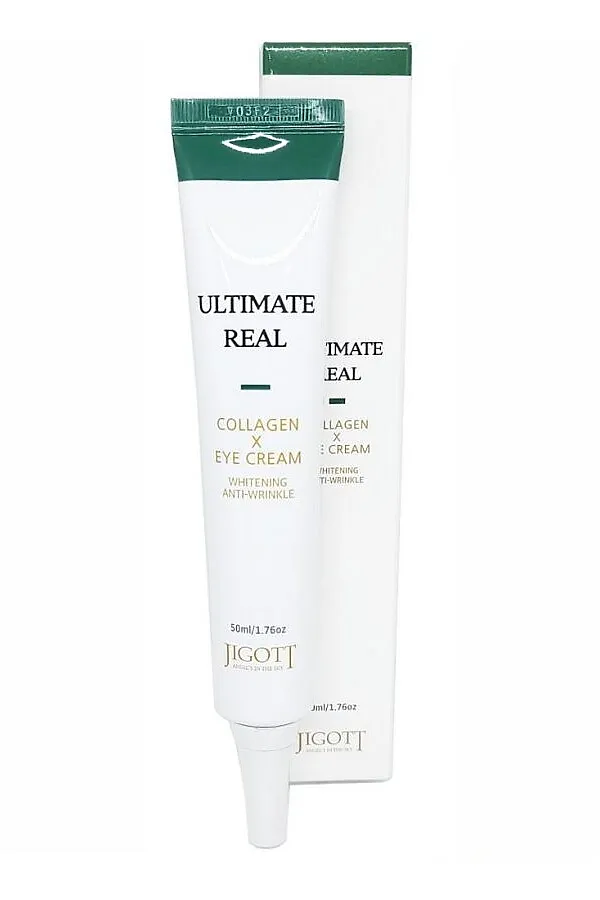 Jigott Кpем для кожи век с коллагеном / Ultimate Real Collagen Eye Cream, 50 мл KRISTALLER, белый - фото 2