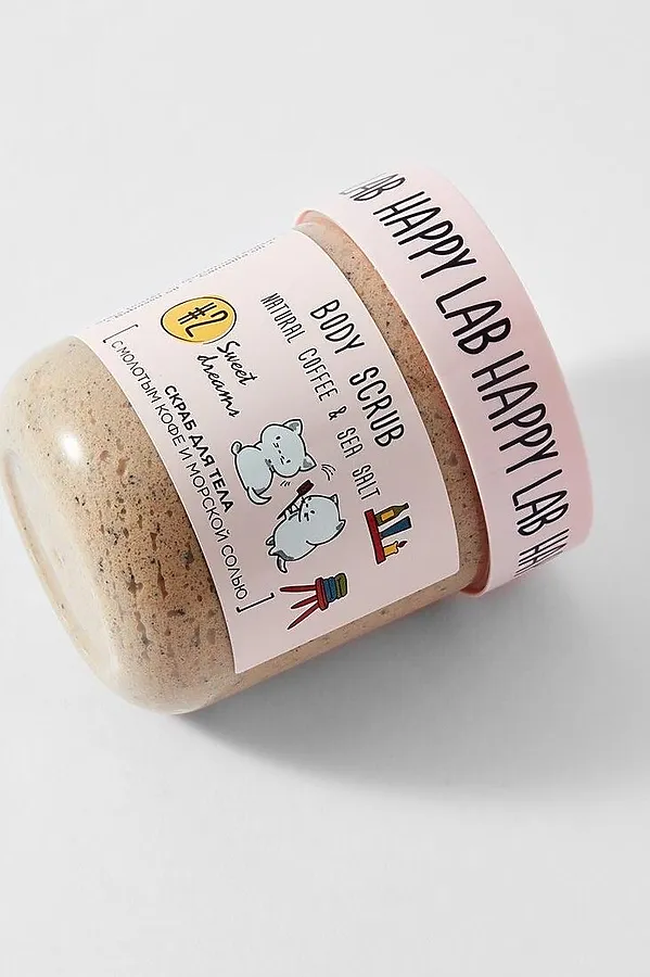 Happy Lab Скраб для тела / Sweet dreams Body Scrub, 240 г KRISTALLER, кофе - фото 2
