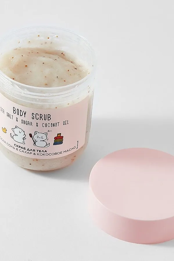Happy Lab Скраб для тела с кокосовым маслом / Coconut Oil, 240 г KRISTALLER, кокосовое масло - фото 2