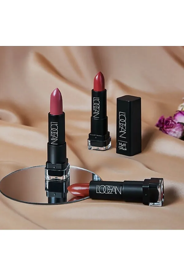 L’ocean Матовая помада для губ / Matte Stick #04 Red moon, 3,3 г KRISTALLER, 04 red moon - фото 2