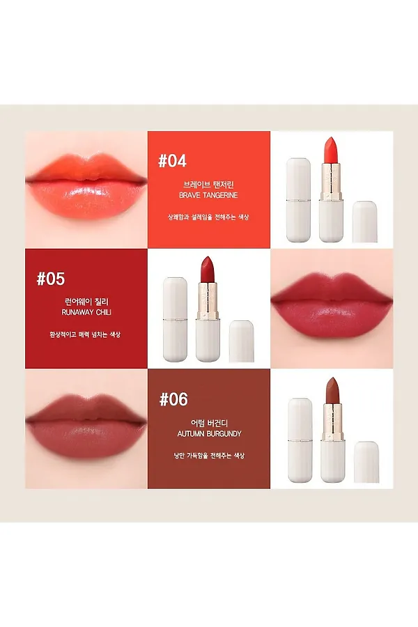 L’ocean Тинт-помада для губ / Reve Tint Stick 5 Runaway, 01 Clear RED, 3,5 г KRISTALLER, 01 clear red - фото 2