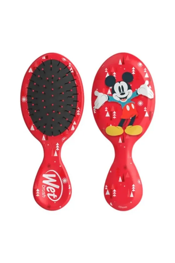 Wet Brush Расческа для спутанных волос мини / Holiday Joy Mini Detangler Mickey BWR832MMTR KRISTALLER, красный - фото 2