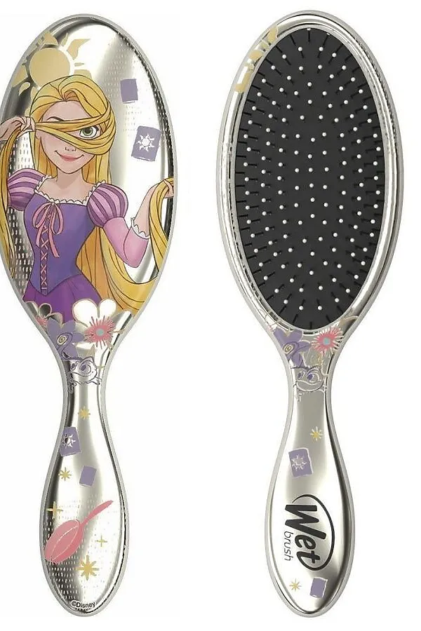Wet Brush Расчёска для спутанных волос / Pro Detangler Disney Princess Rapunzel BWRDISIWHHRA KRISTALLER, серебристый - фото 2