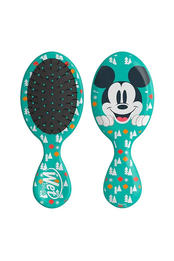 Wet Brush Расческа для спутанных волос мини / Holiday Joy Mini Detangler Love And Joy BWR832MMJY KRISTALLER, голубой - фото 2