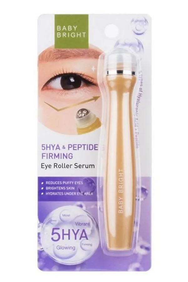 KARMARTS Baby Bright Ролик-сыворотка для глаз с 5 гиалуроновыми кислотами и пептидом / 5HYA & Peptide Firming Eye Roller Serum, 15 мл KRISTALLER, прозрачный - фото 2