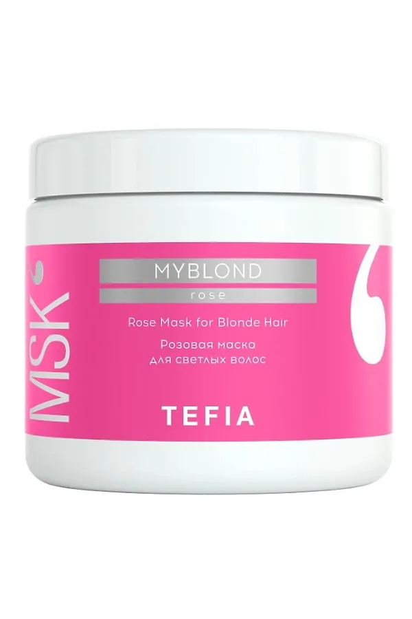 TEFIA Myblond Розовая маска для светлых волос / Rose Mask for Blonde Hair, 500 мл KRISTALLER, белый - фото 2