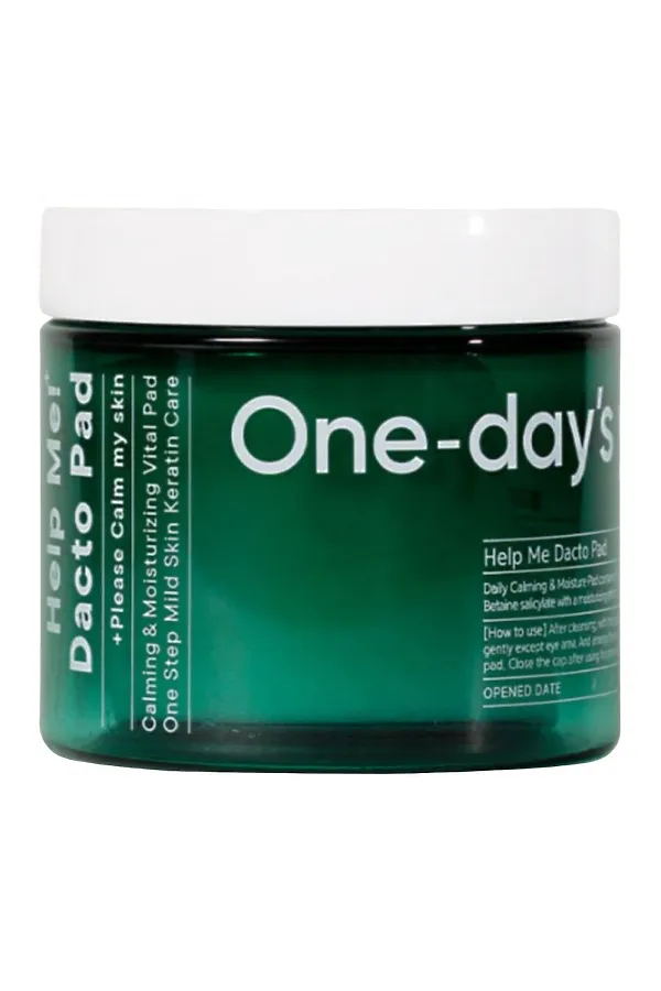 One-day's you Тонер-пэды увлажняющие / Help Me Dacto Pad, 60 пэдов KRISTALLER, зеленый - фото 2