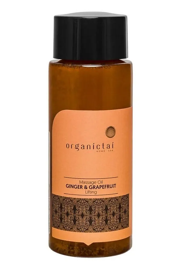 OrganicTai Массажное масло «Имбирь и грейпфрут» подтягивающее, 100 мл KRISTALLER, коричневый - фото 2