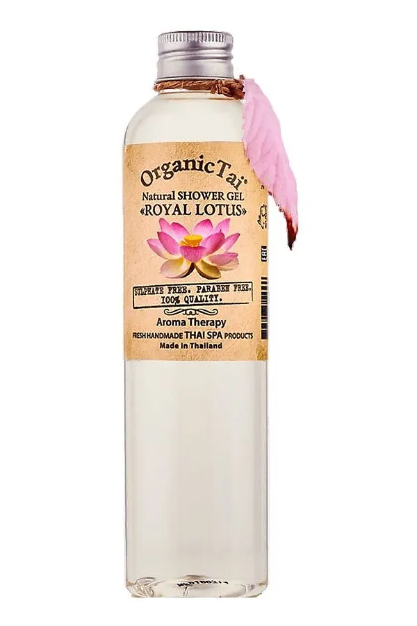 OrganicTai Натуральный гель для душа «Королевский лотос», 260 мл KRISTALLER, белый - фото 2