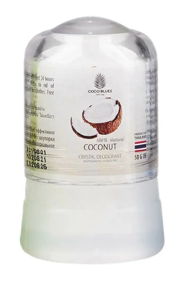 Coco Blues Дезодорант для тела с экстрактом кокоса / Natural Crystal Deodorant Coconut, 50 г KRISTALLER, белый - фото 2