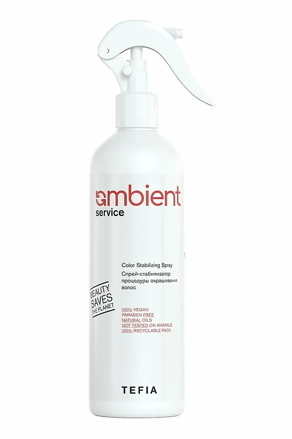 TEFIA  Ambient Спрей-стабилизатор процедуры окрашивания волос / Service Color Stabilizing Spray, 500 мл KRISTALLER, прозрачный - фото 2