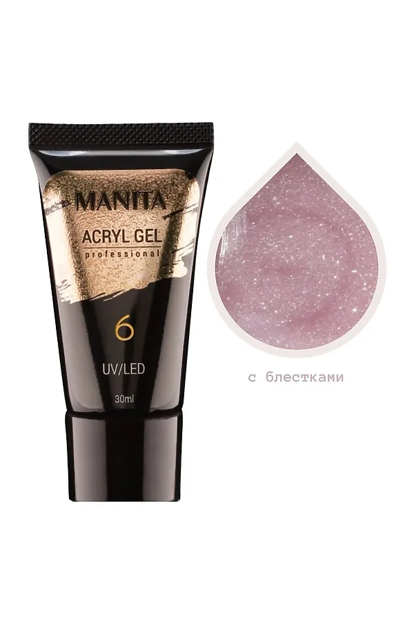 Manita Professional Акриловый гель для моделирования ногтей №06, 30 мл KRISTALLER, №06 - фото 2